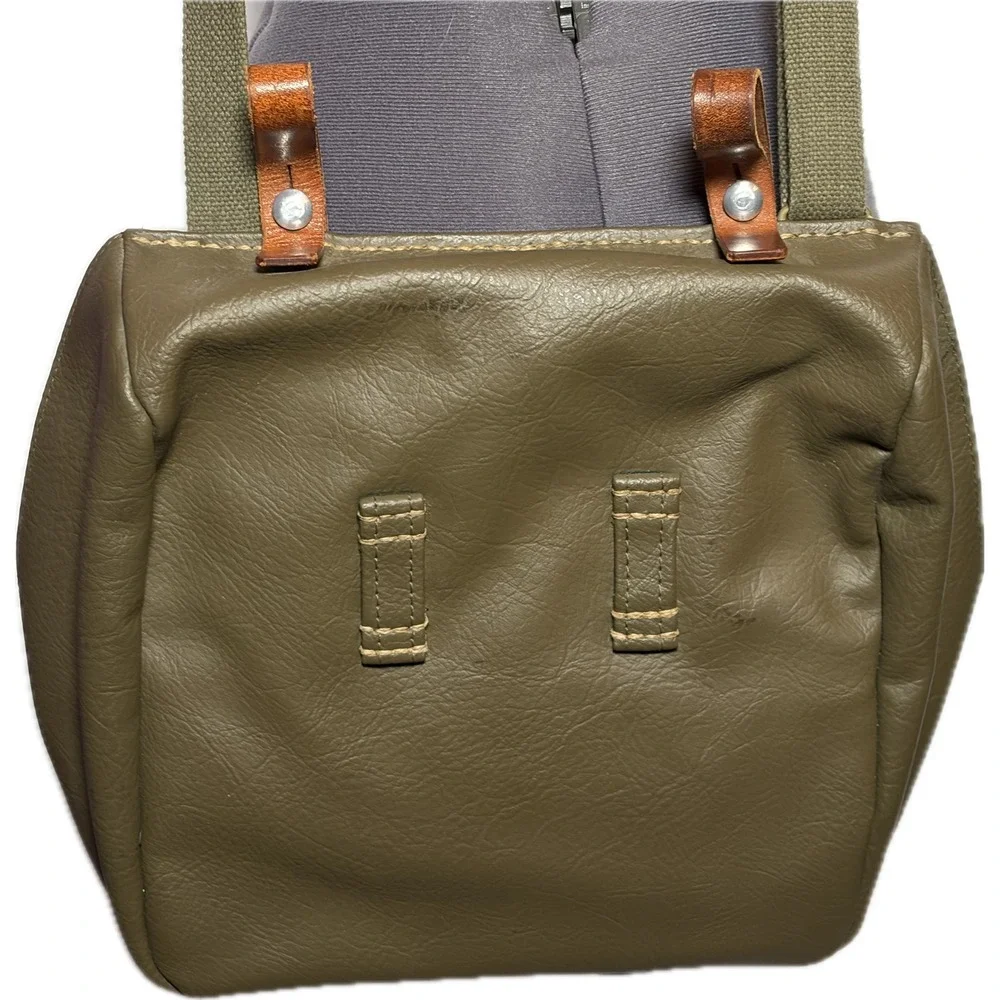 Vtg Swiss Army Bread Bag Oskar Vogel Military Satchel Canvas Crossbody Messenger